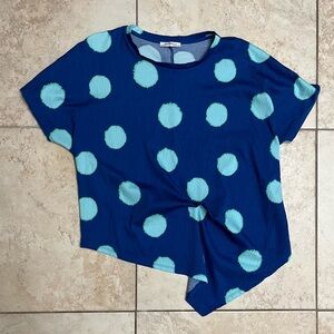 Zara Loose top- large polka dots